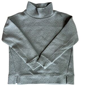 Jockey Olive Waffle Knit Turtleneck Pullover Sweater Women’s S Cozy Minimalist